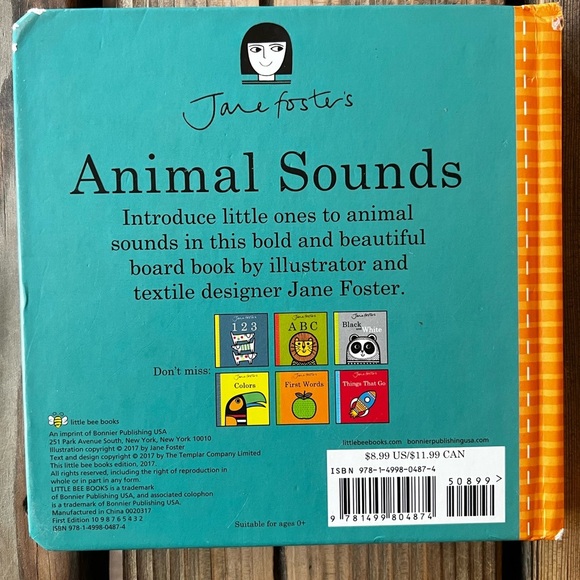 Jane Foster's Animal Sounds by Jane Foster (2017, Children's Board Books) - Picture 2 of 2
